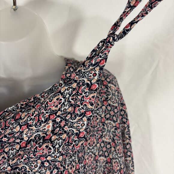 Westport Blouse Women's 1X Boho Floral Long Sleeve Button Front Tunic Top - Picture 6 of 16